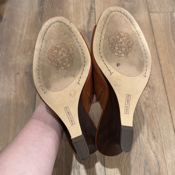 Vince Camuto Women’s Vilty Sculpted Slip-On Wedge Sandals Open Toe Size 8.5 - Picture 6 of 7